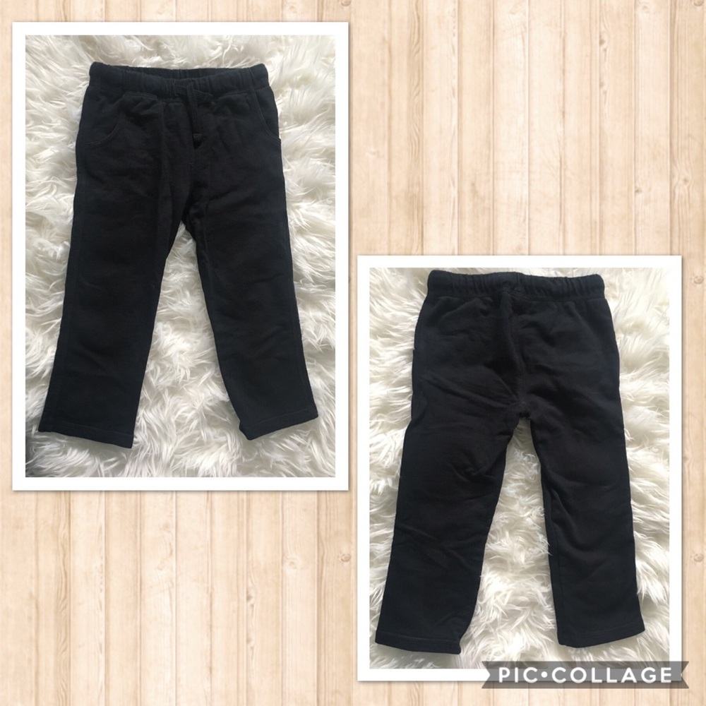 Carter’s Black Pullon Sweatpants Sz 4T - Picture 2 of 3